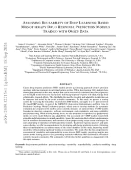 Assessing Reusability of Deep Learning-Based Monotherapy Drug Response
  Prediction Models Trained with Omics Data