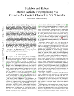 Scalable and Robust Mobile Activity Fingerprinting via Over-the-Air
  Control Channel in 5G Networks