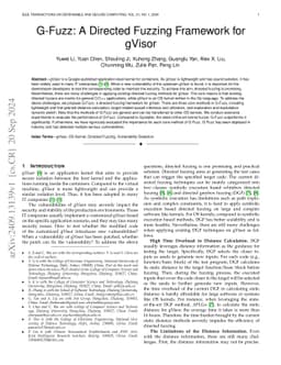 G-Fuzz: A Directed Fuzzing Framework for gVisor