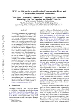 CFSP: An Efficient Structured Pruning Framework for LLMs with
  Coarse-to-Fine Activation Information