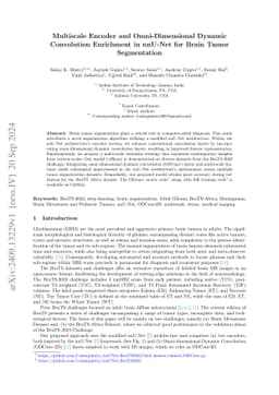 Multiscale Encoder and Omni-Dimensional Dynamic Convolution Enrichment
  in nnU-Net for Brain Tumor Segmentation