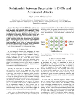 Relationship between Uncertainty in DNNs and Adversarial Attacks