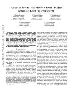 Flotta: a Secure and Flexible Spark-inspired Federated Learning
  Framework
