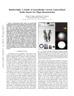 RainbowSight: A Family of Generalizable, Curved, Camera-Based Tactile
  Sensors For Shape Reconstruction