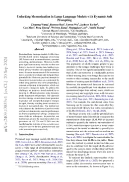 Unlocking Memorization in Large Language Models with Dynamic Soft
  Prompting