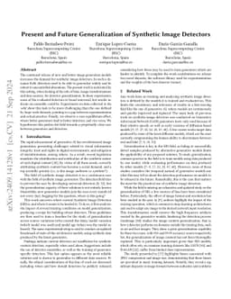 Present and Future Generalization of Synthetic Image Detectors