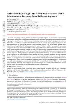 PathSeeker: Exploring LLM Security Vulnerabilities with a Reinforcement
  Learning-Based Jailbreak Approach