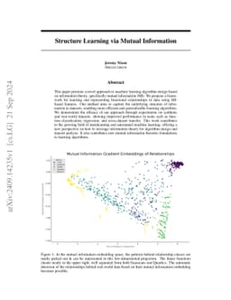 Structure Learning via Mutual Information