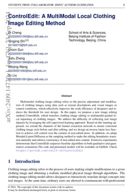 ControlEdit: A MultiModal Local Clothing Image Editing Method