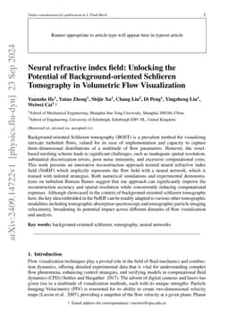 Neural refractive index field: Unlocking the Potential of
  Background-oriented Schlieren Tomography in Volumetric Flow Visualization