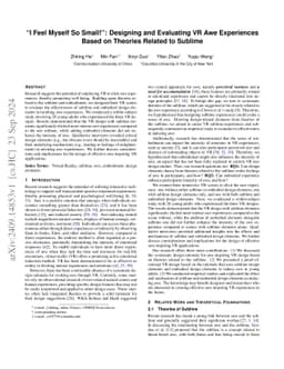 "I Feel Myself So Small!": Designing and Evaluating VR Awe Experiences
  Based on Theories Related to Sublime