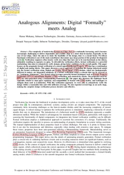 Analogous Alignments: Digital "Formally" meets Analog