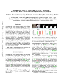 Cross Branch Feature Fusion Decoder for Consistency Regularization-based
  Semi-Supervised Change Detection