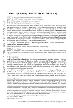 CAMAL: Optimizing LSM-trees via Active Learning