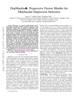 DepMamba: Progressive Fusion Mamba for Multimodal Depression Detection