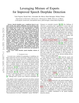 Leveraging Mixture of Experts for Improved Speech Deepfake Detection