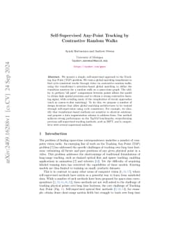 Self-Supervised Any-Point Tracking by Contrastive Random Walks