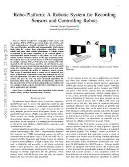 Robo-Platform: A Robotic System for Recording Sensors and Controlling
  Robots