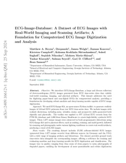 ECG-Image-Database: A Dataset of ECG Images with Real-World Imaging and
  Scanning Artifacts; A Foundation for Computerized ECG Image Digitization and
  Analysis
