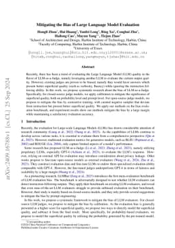 Mitigating the Bias of Large Language Model Evaluation