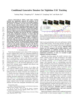 Conditional Generative Denoiser for Nighttime UAV Tracking