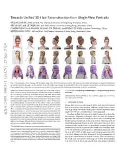 Towards Unified 3D Hair Reconstruction from Single-View Portraits