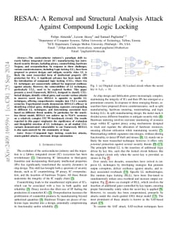 RESAA: A Removal and Structural Analysis Attack Against Compound Logic
  Locking