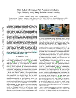 Multi-Robot Informative Path Planning for Efficient Target Mapping using
  Deep Reinforcement Learning