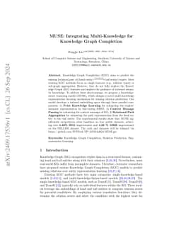 MUSE: Integrating Multi-Knowledge for Knowledge Graph Completion