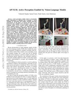 AP-VLM: Active Perception Enabled by Vision-Language Models