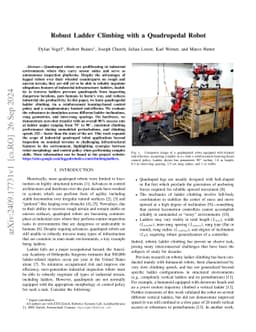 Robust Ladder Climbing with a Quadrupedal Robot