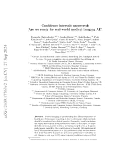 Confidence intervals uncovered: Are we ready for real-world medical
  imaging AI?