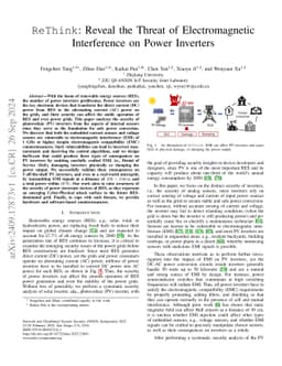 ReThink: Reveal the Threat of Electromagnetic Interference on Power
  Inverters