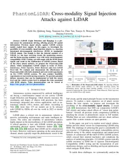PhantomLiDAR: Cross-modality Signal Injection Attacks against LiDAR