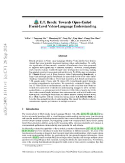 E.T. Bench: Towards Open-Ended Event-Level Video-Language Understanding