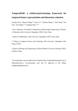 TemporalPaD: a reinforcement-learning framework for temporal feature
  representation and dimension reduction