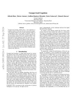 Unsupervised Cognition