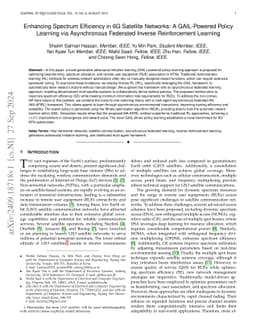 Enhancing Spectrum Efficiency in 6G Satellite Networks: A GAIL-Powered
  Policy Learning via Asynchronous Federated Inverse Reinforcement Learning