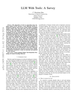 LLM With Tools: A Survey