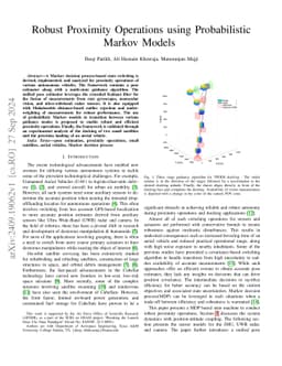 Robust Proximity Operations using Probabilistic Markov Models