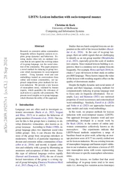 LISTN: Lexicon induction with socio-temporal nuance