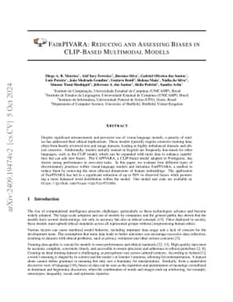 FairPIVARA: Reducing and Assessing Biases in CLIP-Based Multimodal
  Models