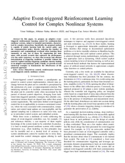 Adaptive Event-triggered Reinforcement Learning Control for Complex
  Nonlinear Systems