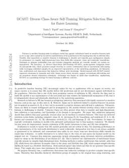 DCAST: Diverse Class-Aware Self-Training Mitigates Selection Bias for
  Fairer Learning