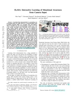 ILeSiA: Interactive Learning of Situational Awareness from Camera Input