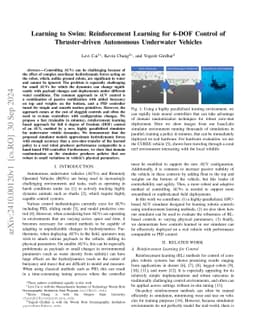 Learning to Swim: Reinforcement Learning for 6-DOF Control of Thruster-driven Autonomous Underwater Vehicles