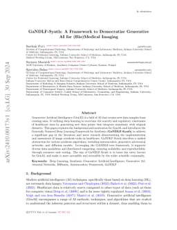 GaNDLF-Synth: A Framework to Democratize Generative AI for (Bio)Medical
  Imaging