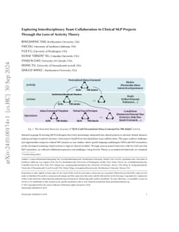 Exploring Interdisciplinary Team Collaboration in Clinical NLP Projects
  Through the Lens of Activity Theory