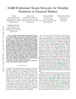 GARCH-Informed Neural Networks for Volatility Prediction in Financial
  Markets