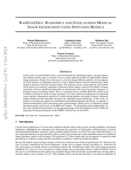 RadGazeGen: Radiomics and Gaze-guided Medical Image Generation using
  Diffusion Models